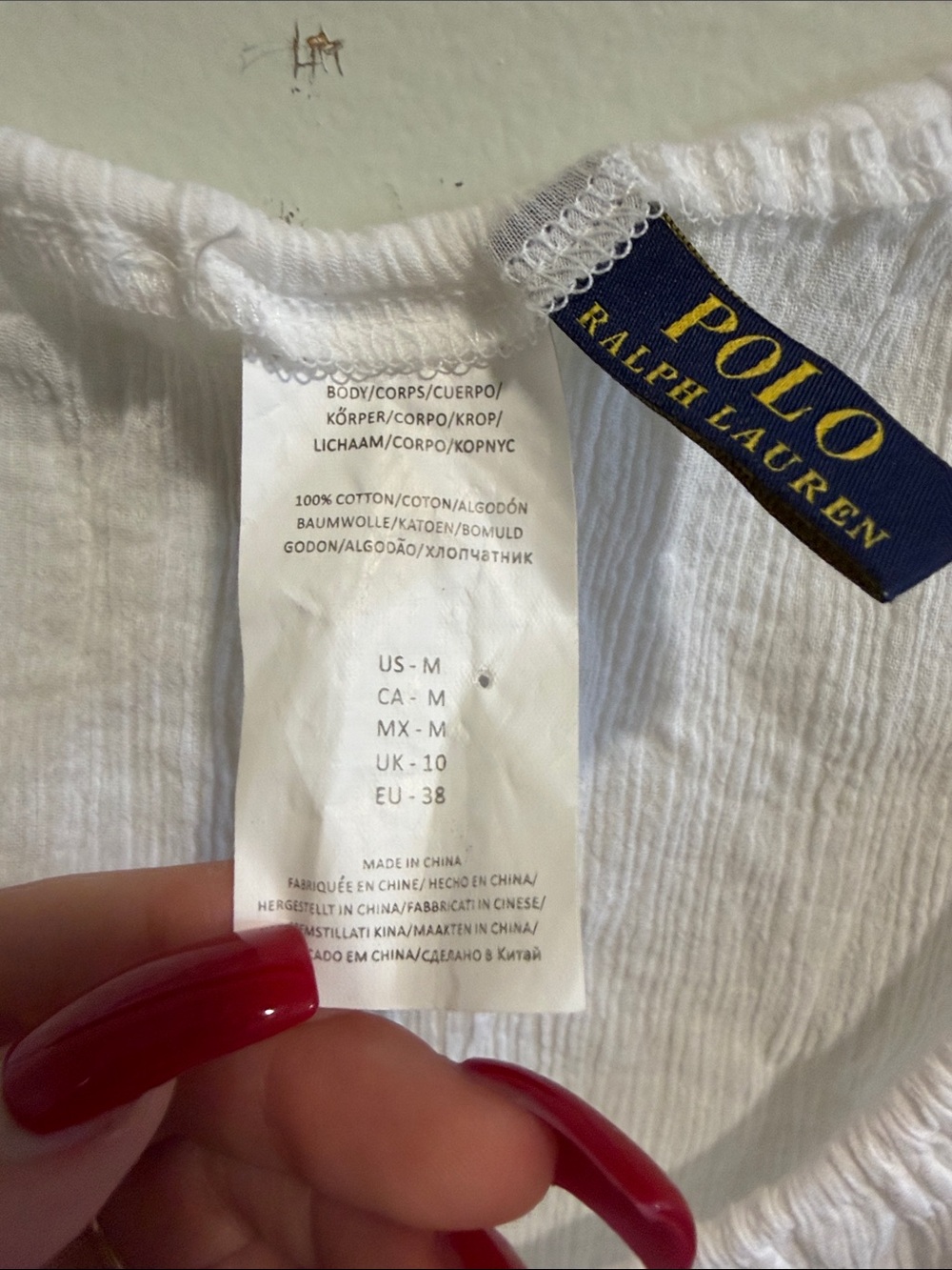Polo Ralph Lauren Gauze Casey Swim Tunic Size Medium - Picture 2 of 9